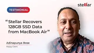 📹 Customer Testimonial Stellar Data Recovery | Data Recovery from Apple MacBook Air SSD - Adinapunya