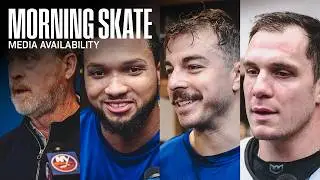 New York Islanders Morning Skate Availability | NYI vs NYR