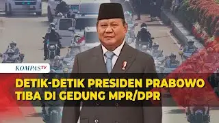 Detik-detik Iring-iringan Presiden Prabowo Tiba di Gedung MPR/DPR