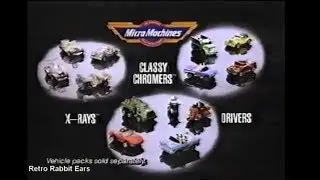 1991 Micro Machines Commercials Hi-Ways & By Ways & Classy Chromers, X-rays, Driver
