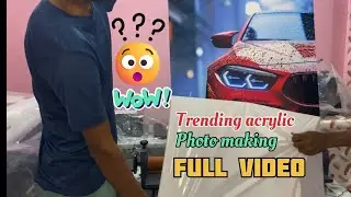 🍁High Quality Acrylic photo | Hyper realistic 😯| car photo with light | Neo Light #latestlikes 