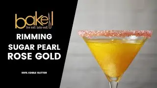 Cocktail Sugar Rim - Rose Gold Pearl Cocktail Rimming Sugar Sand | Bakell&reg;