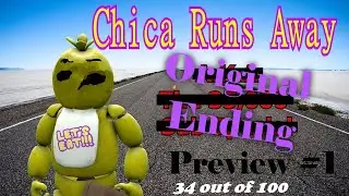 (First Animation W.I.P preview #1) FNAF SFM | Chica Runs Away! Original Ending #2