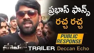 Saaho Trailer Public Response | RTC X Roads | Prabhas | Shraddha Kapoor | Sujeeth |Deccan Echo|