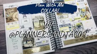 Plan With Me COLLAB with Planners and Tacos! | B6 Coil | Ft. Caress Press | 2020