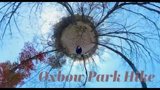 Hiking at Oxbow Park near Byron, MN