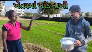 ખેતરમાં ખાંડ નાખી | Gujarati Family Vlog |