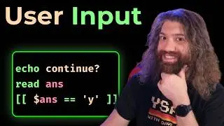 User Input (taking user input in a script) - Bash Scripting Course (pt13)