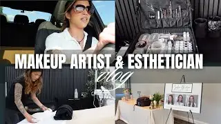 MAKEUP ARTIST/ESTHETICIAN VLOG: Wedding vendor expo, bridal preview + facial appointments