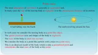Point mass and rigid bodies