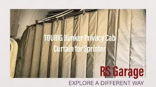 [Sprinter 4x4] Bunker Privacy Cab Curtain for Sprinter Van by TOURIG
