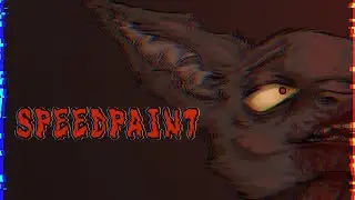 Self-destruction / OC Speedpaint [FURRY/GORE]