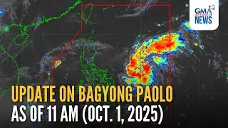 Update on Tropical Depression #PaoloPH as of 11 AM (Oct. 1, 2025) | GMA Integrated News