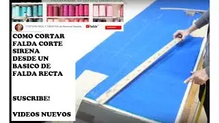 ESTILO SIRENA -TIP CORTE CON TRAZO RECTO