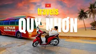Saigon to Quy Nhơn 🇻🇳 | 10-Hour VIP Sleeper Bus + Food & Beach Vlog