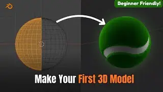 3D Tennis Ball in Blender - Beginner Tutorial