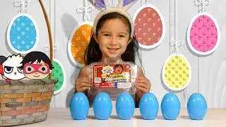 Easter Egg Hunt for Ryan's Toys Review Surprise Eggs for Kids