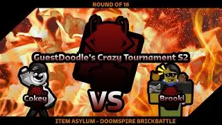 [🔴LIVE🔴] GuestDoodle's Crazy Tournament S2 RO16 │Cokey vs Brookii│ROBLOX