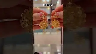 22kt gold earrings design #earrings #jewellery #gold #bollywood #wedding #fashion #trending #bridal