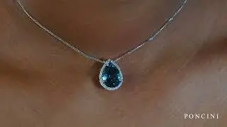 Poncini - London Blue Topaz necklace