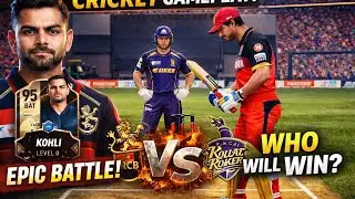RCB VS KKR FIRST IPL MATCH ❤️💜 - Dream cricket 25 🏏🔥