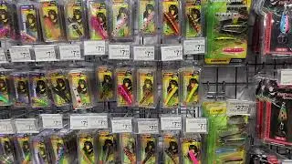 Strolling in the shop Full of Baits Hooks and Fishing rods