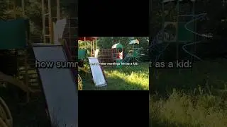 Summer morning as a kid
