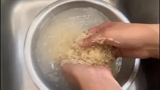 How to wash rice perfectly | #food #rice 