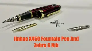 Jinhao X450 Fountain Pen And Zebra G Nib