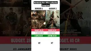 Border 2 vs Gadar 2 | Box office collection Comprison | #border2 #varundhawan #gadar2 #sunnydeol 🍿