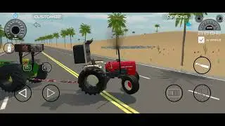 Indian car driving game 🎮 tractor tochan king 👑 Swaraj and John Deere tractor 