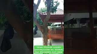 TERIMA PESANAN GAZEBO,GARDU,SAWUNG DLL ASLI KAYU JATI ,SIAP KIRIM SAMPAI LOKASI MADIUN #gazebo