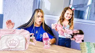 MINHA IRM&Atilde;ZINHA ADOTOU UMA BEB&Ecirc; RECEM NASCIDA MUITO LINDA!