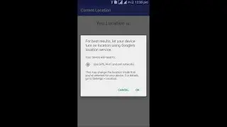 Android Current Location Demo