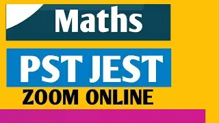 Demo FREE CLASS || PST JEST Online Classes || Maths Class ||