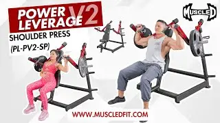 Muscle D Commercial Plate Loaded Power Leverage V2 Shoulder Press (PL-PV2-SP)