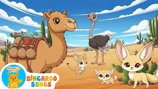 The Camel Went Over The Mountain🐫⛰️  | Animal Song! | Singaroo Songs 🎵✨