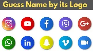 Guess the Social Media name by it's logo || Guess the company name by its names || Logo Quiz #quize