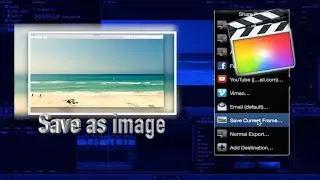 How to save a frame as an Image |Final Cut Pro X Tutorial| Exporting a frame as jpeg or png