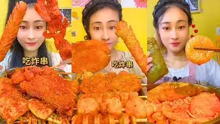 Spicy Chinese Street Food Mukbang &ndash; Hotpot, Wide Noodles & Grilled Snacks #60