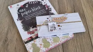 Pinwheelkarte basteln,als kleines Fotogeschenk mit einem Luxe Paper Block von #Action