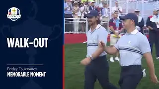 McIlroy & Fleetwood and Morikawa & English Walk-Out | 2025 Ryder Cup