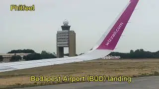 Budapest airport (BUD) landing Wizz Air