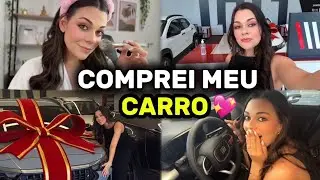 COMPREI MEU PRIMEIRO CARRO E 0 KM🚗 (VLOG E TOUR PELO CARRO)