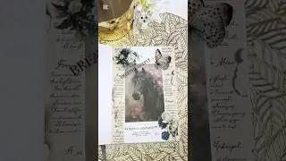 Journal with me, lovely horse page#shorts #journaling  #asmr