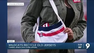 UArizona upcycling retired football jerseys through student program