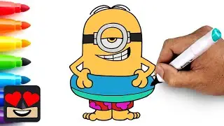 How To Draw Summer Minion