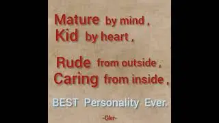 #mature by #mind #kids by #heart 🌈💐💤