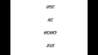 UPSC ALC vacancy 2025 | Assistant Labour Commissioner | LEO Labour Enforcement Officer | RTI Reply