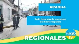 Todo listo para la procesión del Santo Sepulcro